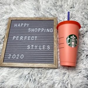 Starbucks Color Changing Peach Single Cup